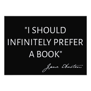 Foto Debería Preferir Infinitamente Un Libro - Jane Aus