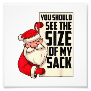 Foto Deberías Ver El Tamaño De Mi Funny Sack Santa Chr