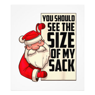 Foto Deberías Ver El Tamaño De Mi Funny Sack Santa Chr