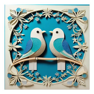 Foto 🌸 Decoración de pared con arte de papel floral de