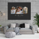 Foto Decoración de regalo para bodas multicolores de co<br><div class="desc">Mejor juntar la invitación multifoto boda de arco y regalo decoración de casa poster impresión. Moderna y elegante crema natural y color negro.</div>