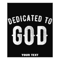 DEDICADO A DIOS PERSONALIZABLE GUAY TEXTO BLANCO