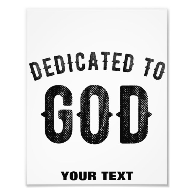 FOTO DEDICADO A DIOS PERSONALIZABLE GUAY TEXTO NEGRO (Frente)