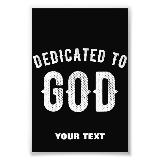 FOTO DEDICADO A DIOS TEXTO BLANCO FRESCO PERSONALIZABLE (Frente)