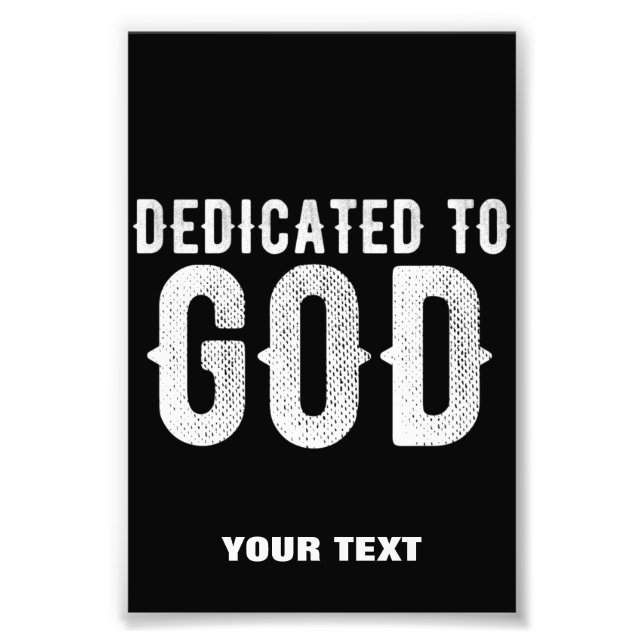FOTO DEDICADO A DIOS TEXTO BLANCO PERSONALIZABLE GENIAL (Frente)