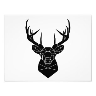 Foto Deer Head Geometric Ai File Deer Silhouette Stag P
