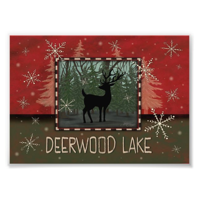Foto Deerwood Lake Inespirivity Rustic Treer (Frente)