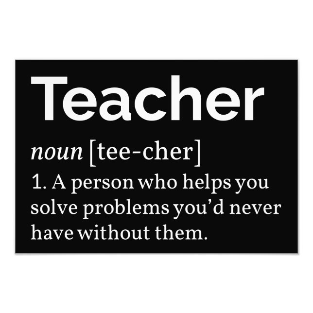 Foto Definición de profesor (Frente)