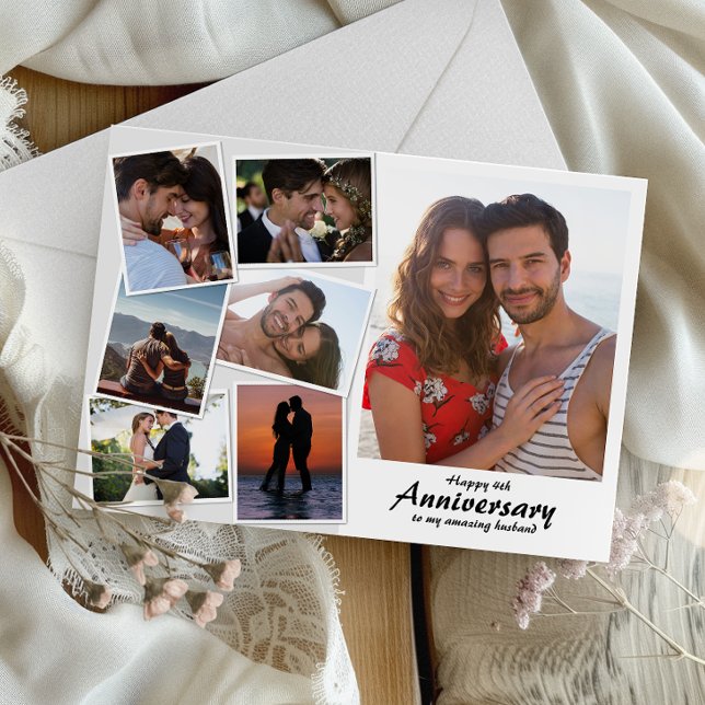 Foto del aniversario de boda | Tarjeta de colecció (Capture cherished moments and heartfelt love in one beautiful card.)