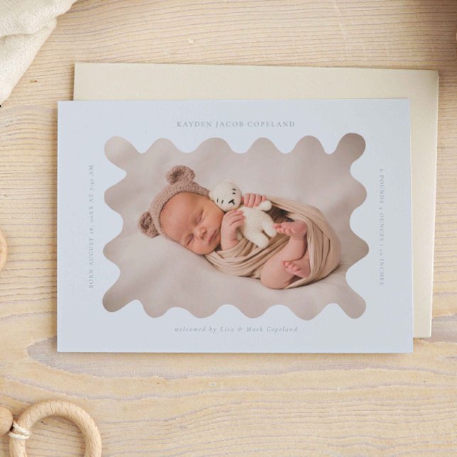 Foto del anuncio del marco azul ondulado y ruidosa (Subido por el creador)