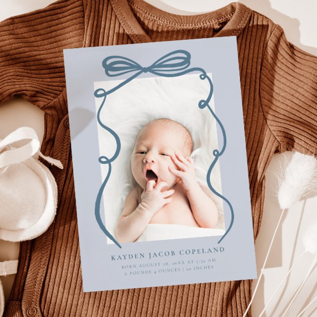 Foto del anuncio del nacimiento del marco de Bow d (Subido por el creador)