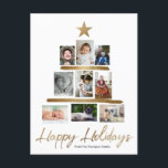 Foto del árbol de Navidad familiar, resumen del añ<br><div class="desc">Cada año me encuentro con toneladas de fotos y noticias que nos gustaría compartir con mi familia y amigos. Me encanta ver fotos cuando las consigo durante las vacaciones, decidí que una tarjeta que se puede personalizar con tus preciadas fotos en una estructura de árbol de Navidad sería divertida y...</div>
