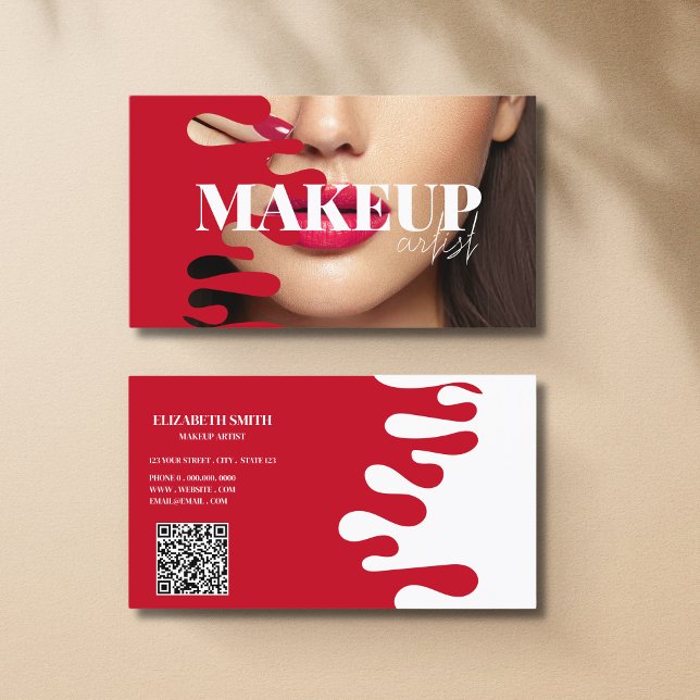 Foto del artista de maquillaje Código QR Tarjeta d (Subido por el creador)