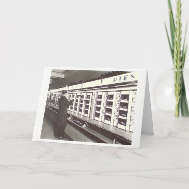 Foto del autómata de NYC por la tarjeta de (Anverso)