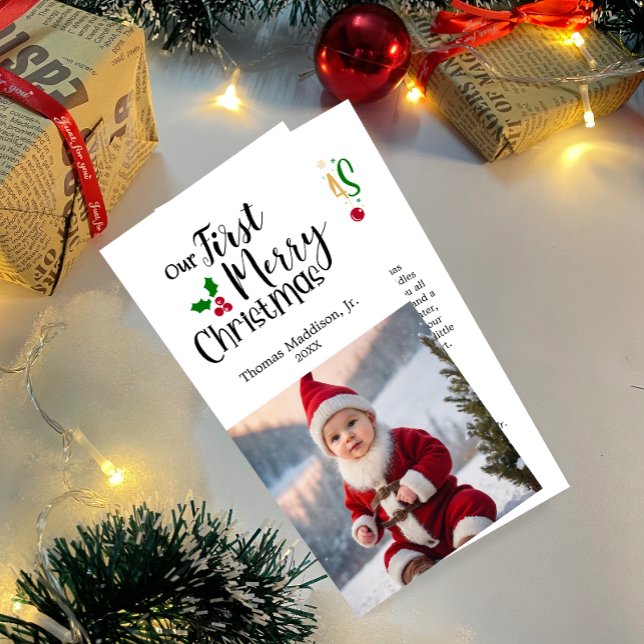 Foto del bebé Nuestro primer saludo de Navidad (Subido por el creador)