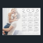 Foto del Calendario 2026 - Nuevo Favor De La Boda<br><div class="desc">Foto Del Calendario 2026 Sobreposición De La Tarjeta De Favor De La Boda Recién Confitada. Una idea para un favor nupcial para las parejas bodas navidades, con este regalo de calendario 2026 para sus invitados personalizado con su foto favorita! Simplemente intercambia tu foto con la imagen de ejemplo y personaliza...</div>