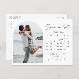 Foto del calendario de arco Guardar la invitación 