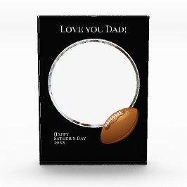 Foto del Día del Padre con fútbol