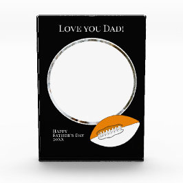 Foto del Día del Padre con fútbol