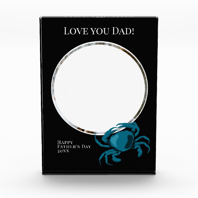 Foto del Día del Padres con Cangrejo Azul (Anverso)