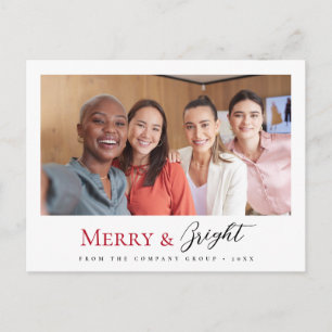 Foto del equipo de negocios de Navidad Alegre y Br