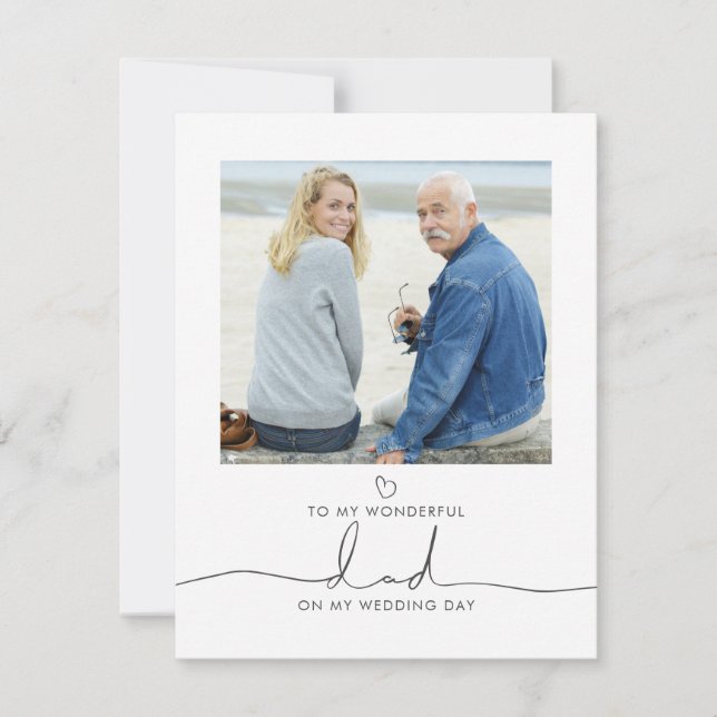 Foto del mensaje matutino del padre de la novia Bo (Anverso)