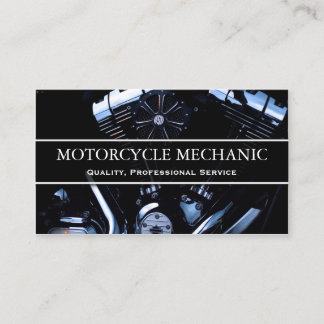 Foto del motor de motocicleta - Tarjeta de visita