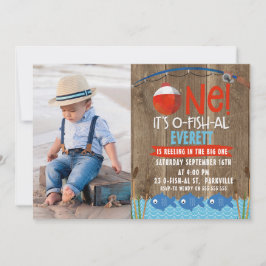 Foto del niño es invitación al primer cumpleaños O