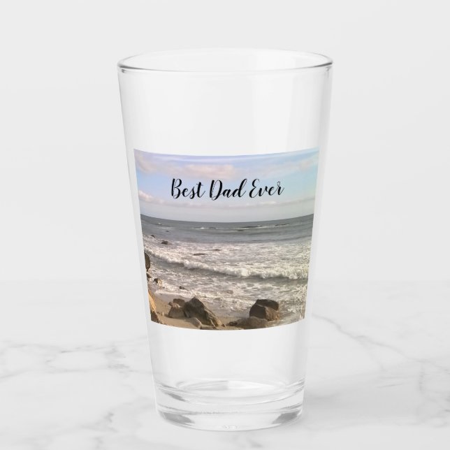 Foto del Océano Atlántico Mejor Papá Nunca Amantes (Anverso)