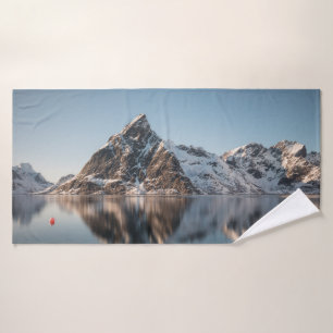 Foto del paisaje de la montaña Lofoten