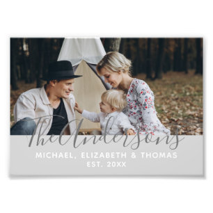 Foto del personalizado con apellido y año establec