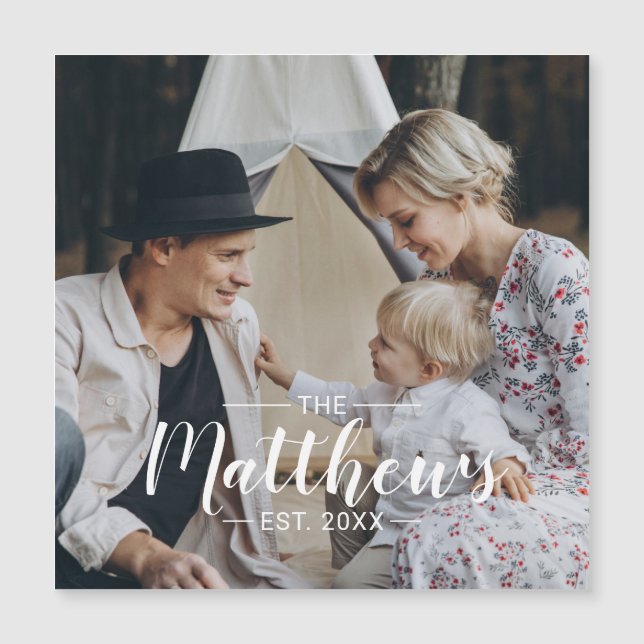 Foto del personalizado con apellido y año establec (Anverso)