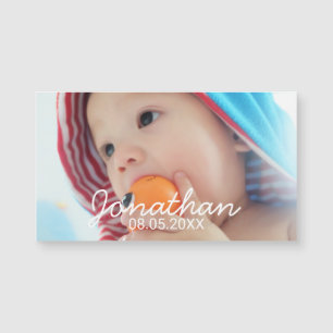 Foto del personalizado con nombre y fecha