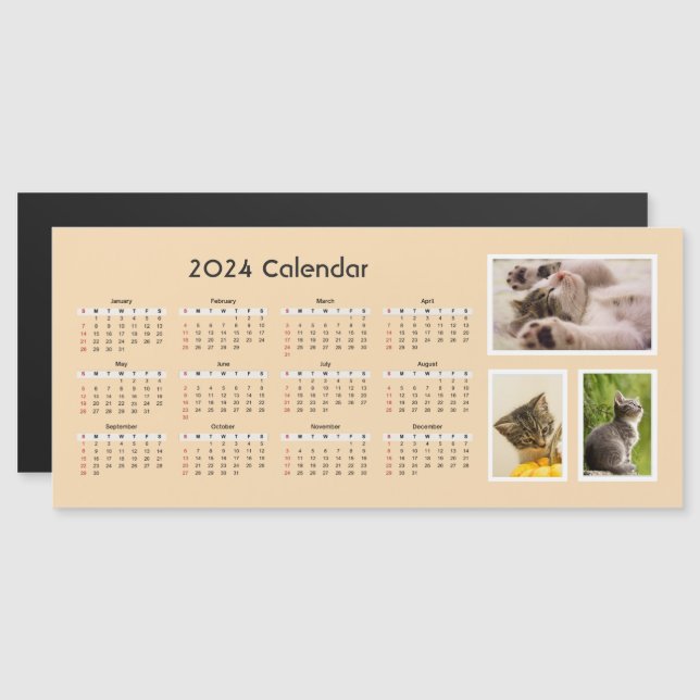 Foto del Personalizado del calendario magnético 20 (Anverso/Reverso)