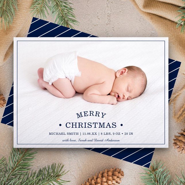 Foto del primer Navidad del bebé Anuncio de nacimi (Subido por el creador)