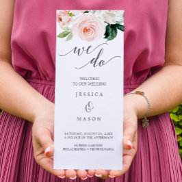 Foto del programa de bodas triples en flor de sang