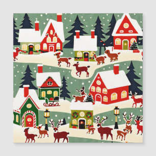 Foto del pueblo de Navidad en árbol de Navidad