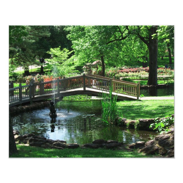 Foto del puente de estanque (Frente)