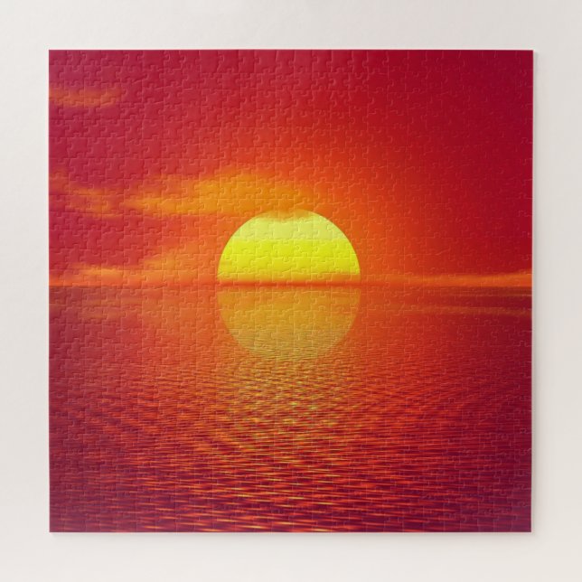 Foto del rompecabezas de Sea Sunset (Horizontal)