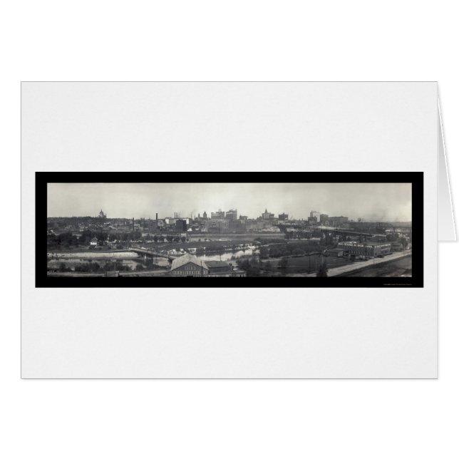 Foto del Skyline de St Paul MN 1915 (Anverso (Horizontal))