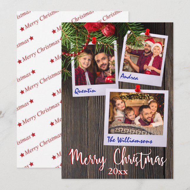 Foto del tablón de anuncios de Navidades rusos (Anverso / Reverso)