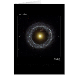 Foto del telescopio de Hubble del objeto de Hoag