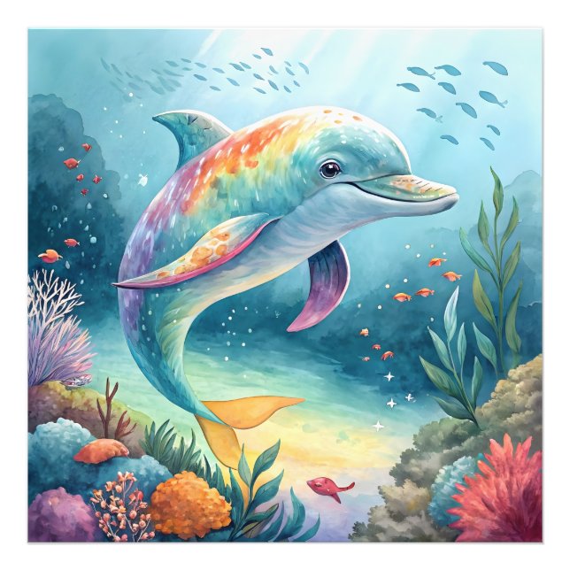 Foto Delfín subacuático (Frente)