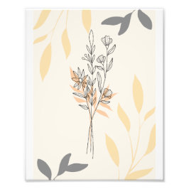 Foto Delicada Línea Botánica de Arte Bouquet