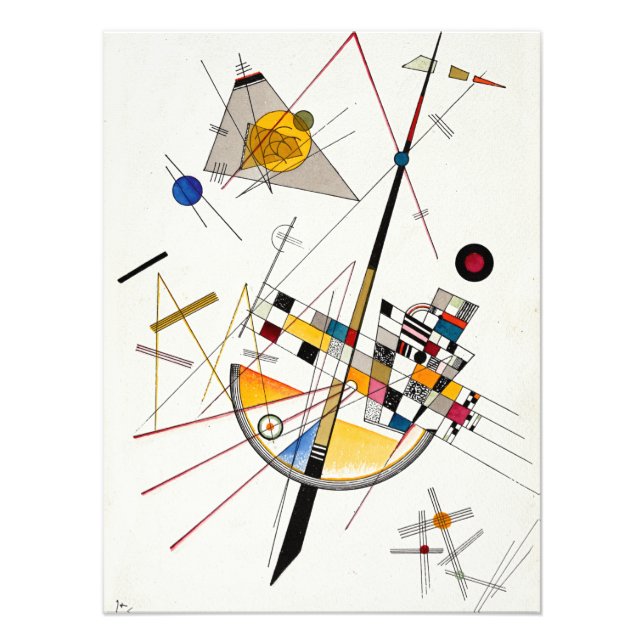 Foto Delicada tensión, Nº 85 de Wassily Kandinsky. (Frente)
