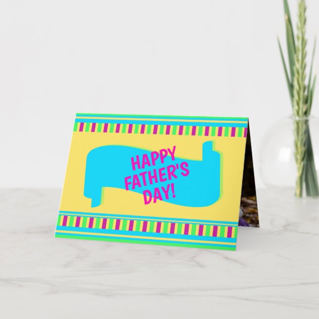 Foto Dentro De La Cuta Tarjeta Del Día De Los Padr (Anverso)