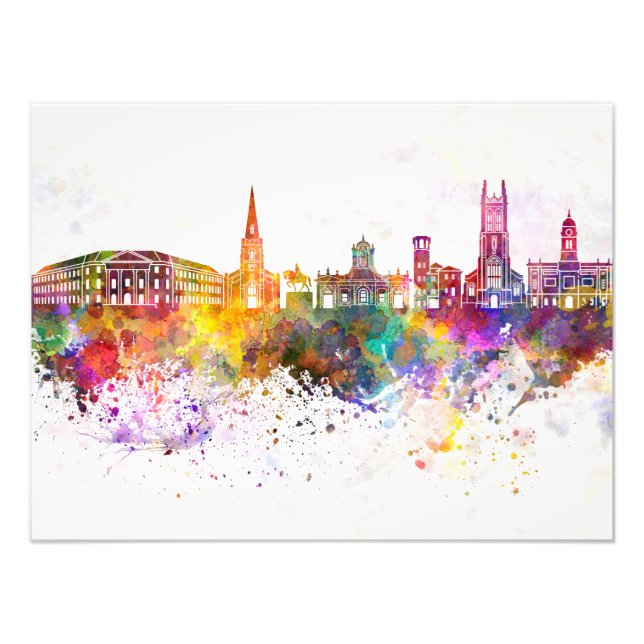Foto Derby skyline in watercolor background (Frente)