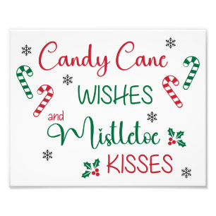 Foto Deseos de Candy Cane y besos de Mistletoe