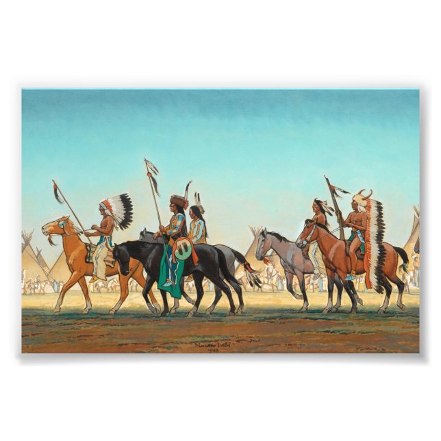 Foto Desfile de Guerreros por Maynard Dixon (Frente)