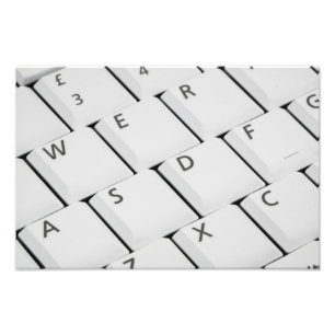 Foto Detalle de teclado blanco